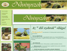 Tablet Screenshot of novenyszobor.eu